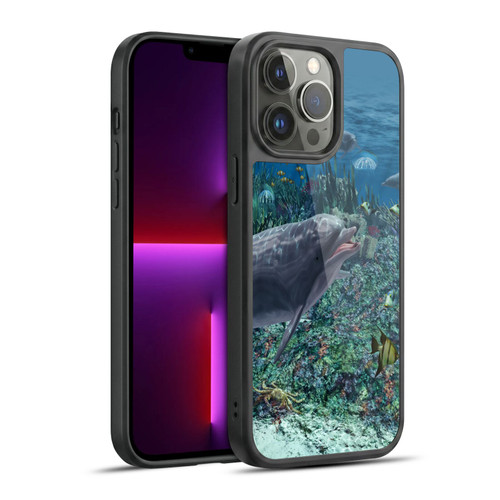 Simone Gatterwe Dolphins Reef Play Gel Armour Case For Apple iPhone 13 Pro Max