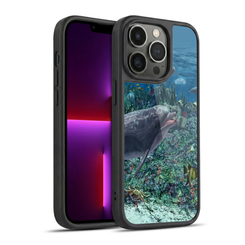 Simone Gatterwe Dolphins Reef Play Gel Armour Case For Apple iPhone 13 Pro