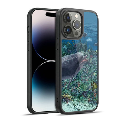 Simone Gatterwe Dolphins Reef Play Gel Armour Case For Apple iPhone 14 Pro Max