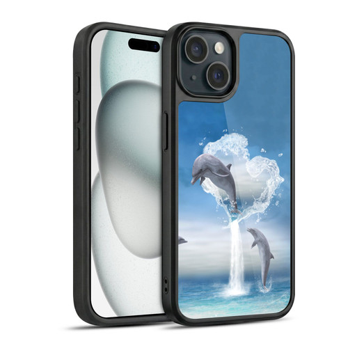 Simone Gatterwe Dolphins Lovers Gel Armour Case For Apple iPhone 15