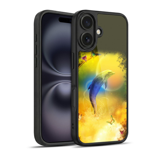 Simone Gatterwe Dolphins Colorful Dolphin Gel Armour Case For Apple iPhone 16