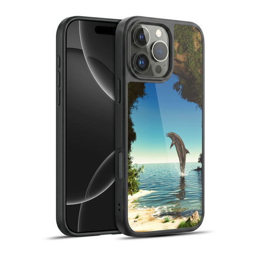 Simone Gatterwe Dolphins Hidden Cave Gel Armour Case For Apple iPhone 16 Pro Max