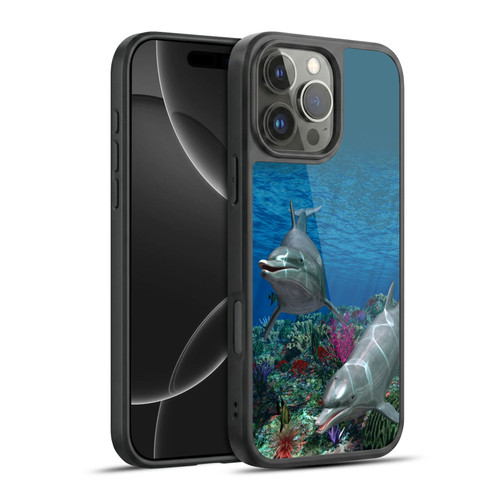 Simone Gatterwe Dolphins Twins Gel Armour Case For Apple iPhone 16 Pro Max