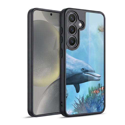 Simone Gatterwe Dolphins Seascape Gel Armour Case For Samsung Galaxy S24 5G
