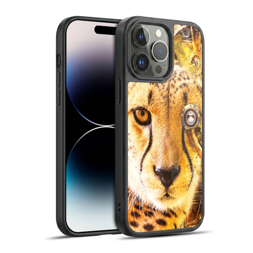 Simone Gatterwe Steampunk Cheetah Gel Armour Case For Apple iPhone 14 Pro Max