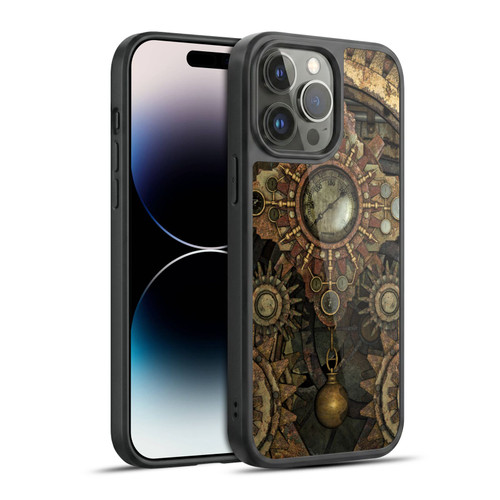 Simone Gatterwe Steampunk Rusty Vintage Gears Gel Armour Case For Apple iPhone 14 Pro Max