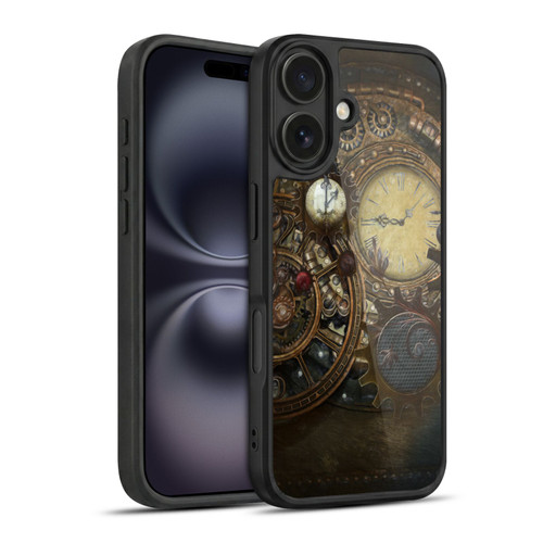 Simone Gatterwe Steampunk Clocks Gel Armour Case For Apple iPhone 16