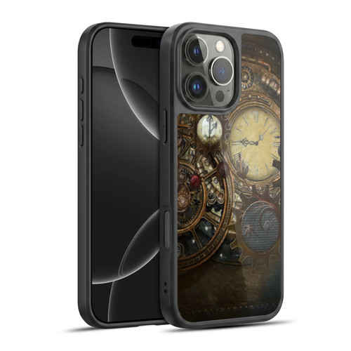 Simone Gatterwe Steampunk Clocks Gel Armour Case For Apple iPhone 16 Pro Max