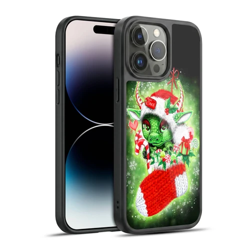 Sheena Pike Holiday Stocking Christmas Dragon Gel Armour Case For Apple iPhone 14 Pro Max