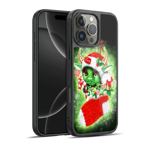 Sheena Pike Holiday Stocking Christmas Dragon Gel Armour Case For Apple iPhone 16 Pro Max