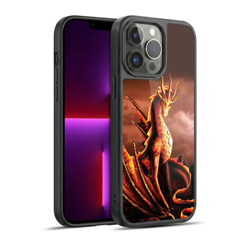 Sarah Richter Fantasy Creatures Red Fire Dragon With Volcano Gel Armour Case For Apple iPhone 13 Pro Max