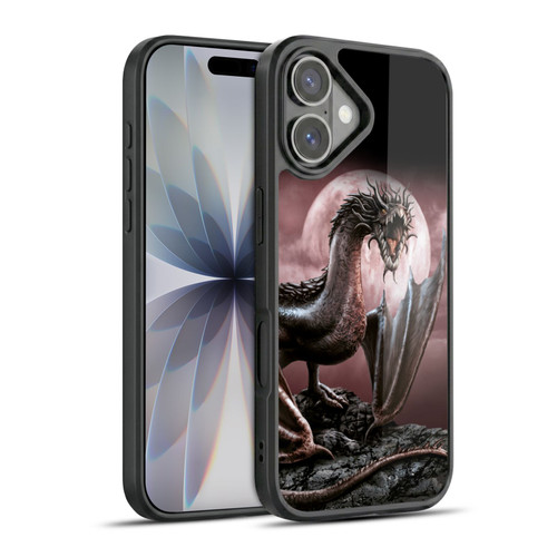 Sarah Richter Fantasy Creatures Black Dragon Roaring Gel Armour Case For Apple iPhone 17