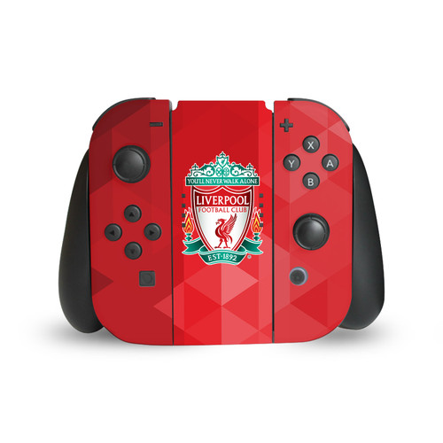 Liverpool Football Club Art Crest Red Geometric Vinyl Sticker Skin Decal Cover for Nintendo Switch Joy Controller