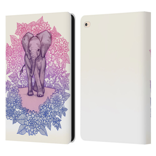 Micklyn Le Feuvre Animals Cute Baby Elephant Leather Book Wallet Case Cover For Apple iPad Air 2 (2014)