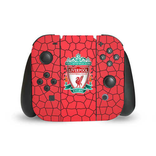 Liverpool Football Club Art Crest Red Mosaic Vinyl Sticker Skin Decal Cover for Nintendo Switch Joy Controller