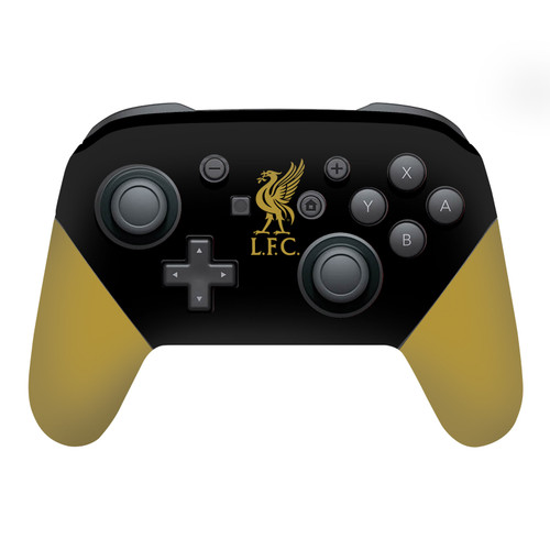 Liverpool Football Club Art Liver Bird Gold On Black Vinyl Sticker Skin Decal Cover for Nintendo Switch Pro Controller