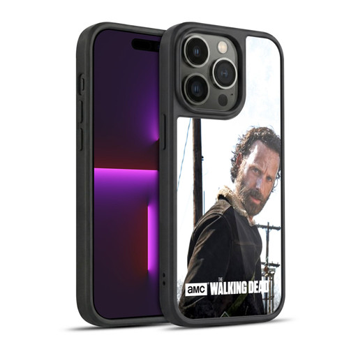 AMC The Walking Dead Filtered Characters Rick Gun Gel Armour Case For Apple iPhone 14 Pro