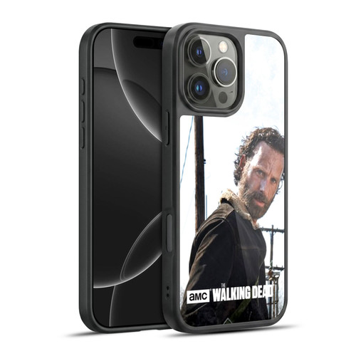 AMC The Walking Dead Filtered Characters Rick Gun Gel Armour Case For Apple iPhone 16 Pro Max
