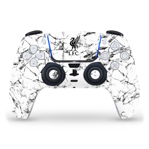 Liverpool Football Club Art Black Liver Bird Marble Vinyl Sticker Skin Decal Cover for Sony PS5 Sony DualSense Controller