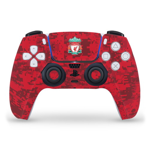 Liverpool Football Club Art Crest Red Camouflage Vinyl Sticker Skin Decal Cover for Sony PS5 Sony DualSense Controller