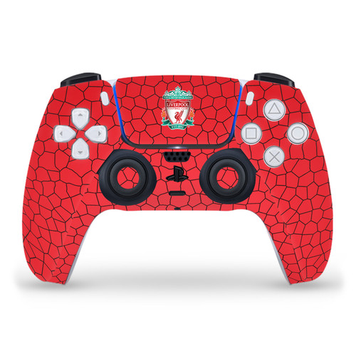 Liverpool Football Club Art Crest Red Mosaic Vinyl Sticker Skin Decal Cover for Sony PS5 Sony DualSense Controller