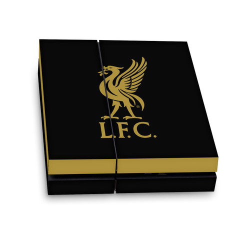 Liverpool Football Club Art Liver Bird Gold On Black Vinyl Sticker Skin Decal Cover for Sony PS4 Console