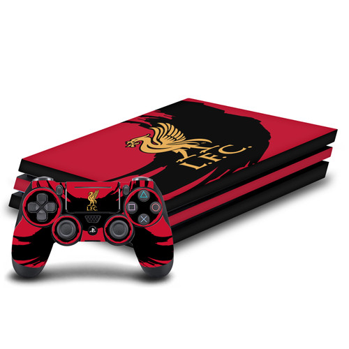 Liverpool Football Club Art Sweep Stroke Vinyl Sticker Skin Decal Cover for Sony PS4 Pro Bundle