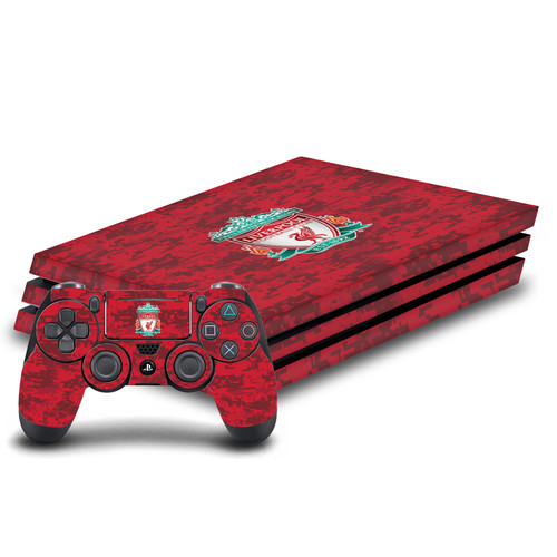 Liverpool Football Club Art Crest Red Camouflage Vinyl Sticker Skin Decal Cover for Sony PS4 Pro Bundle