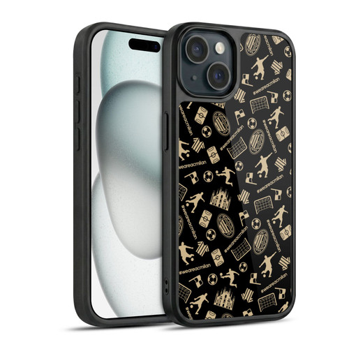 AC Milan Children Pattern Gel Armour Case For Apple iPhone 15