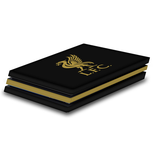 Liverpool Football Club Art Liver Bird Gold On Black Vinyl Sticker Skin Decal Cover for Sony PS4 Pro Console