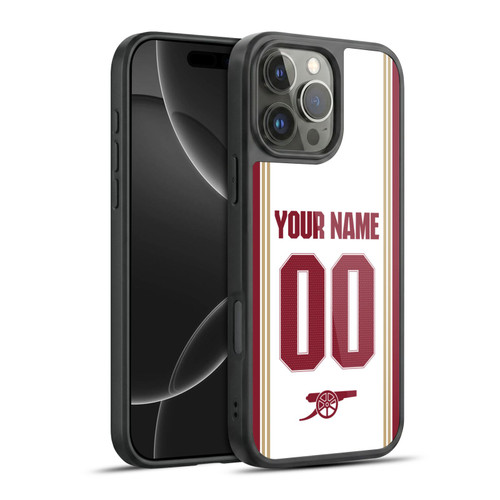 Custom Customised Personalised Arsenal FC 2025/26 Kit Third Gel Armour Case For Apple iPhone 16 Pro Max
