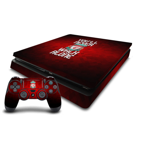 Liverpool Football Club Art YNWA Vinyl Sticker Skin Decal Cover for Sony PS4 Slim Console & Controller