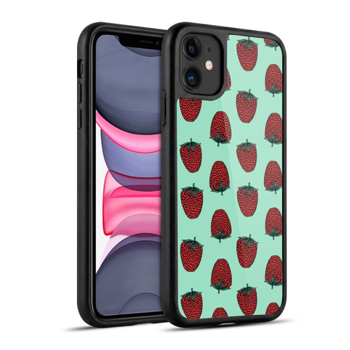 Andrea Lauren Design Food Pattern Strawberry Gel Armour Case For Apple iPhone 11