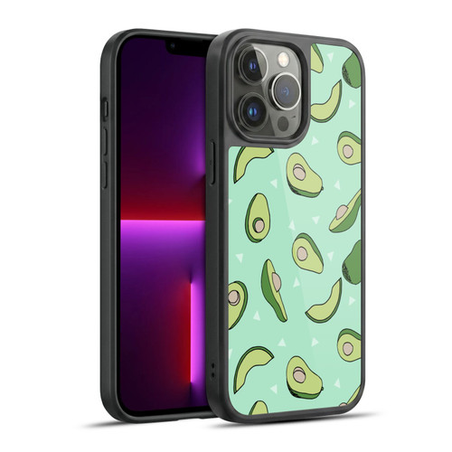 Andrea Lauren Design Food Pattern Avocado Gel Armour Case For Apple iPhone 13 Pro Max