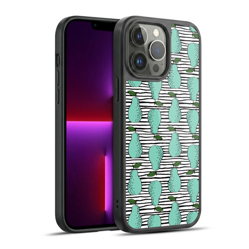 Andrea Lauren Design Food Pattern Pear Gel Armour Case For Apple iPhone 13 Pro Max