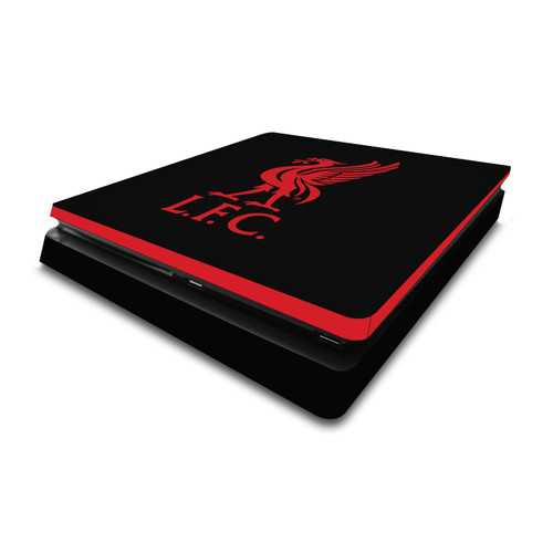Liverpool Football Club Art Liver Bird Red On Black Vinyl Sticker Skin Decal Cover for Sony PS4 Slim Console
