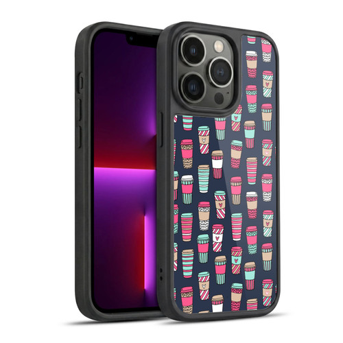 Andrea Lauren Design Food Pattern Coffee Gel Armour Case For Apple iPhone 13 Pro