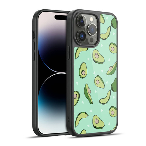 Andrea Lauren Design Food Pattern Avocado Gel Armour Case For Apple iPhone 14 Pro Max