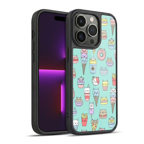 Andrea Lauren Design Food Pattern Catfood Gel Armour Case For Apple iPhone 14 Pro