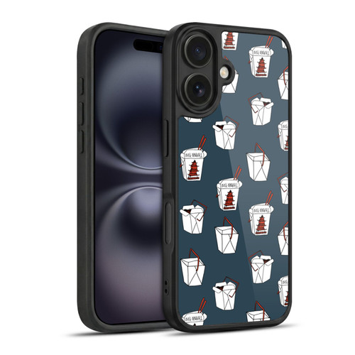 Andrea Lauren Design Food Pattern Take Out Gel Armour Case For Apple iPhone 16