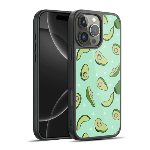 Andrea Lauren Design Food Pattern Avocado Gel Armour Case For Apple iPhone 16 Pro Max