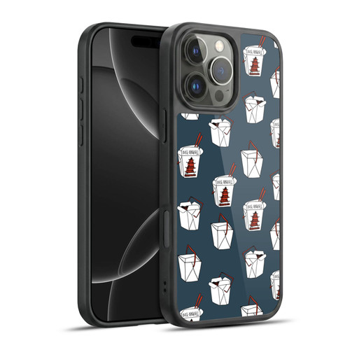 Andrea Lauren Design Food Pattern Take Out Gel Armour Case For Apple iPhone 16 Pro Max