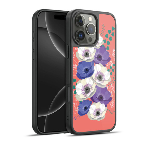 Anis Illustration Flowers Bouquet 4 Gel Armour Case For Apple iPhone 16 Pro Max