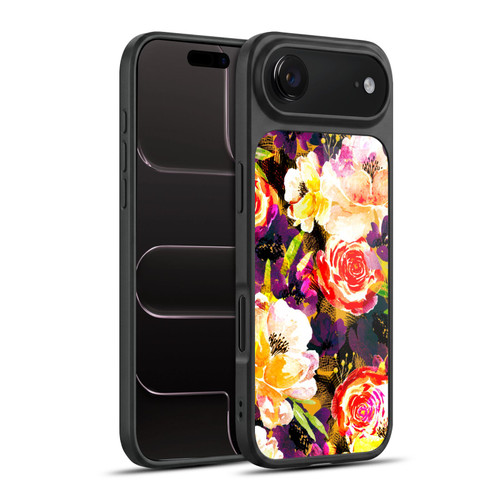 Anis Illustration Flowers Purple Gel Armour Case For Apple iPhone 17 Air