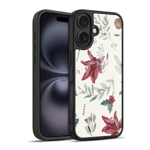 Anis Illustration Floral Pattern Christmas Eucalyptus Gel Armour Case For Apple iPhone 16