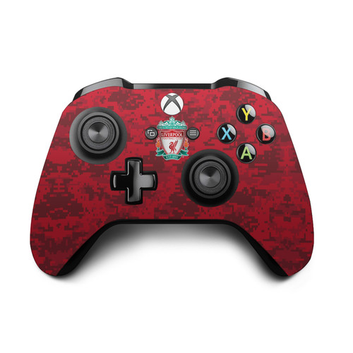 Liverpool Football Club Art Crest Red Camouflage Vinyl Sticker Skin Decal Cover for Microsoft Xbox One S / X Controller