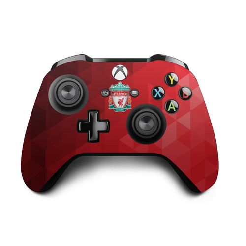 Liverpool Football Club Art Crest Red Geometric Vinyl Sticker Skin Decal Cover for Microsoft Xbox One S / X Controller