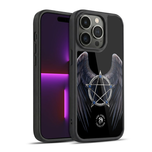 Anne Stokes Raven Winged Pentagram Gel Armour Case For Apple iPhone 14 Pro