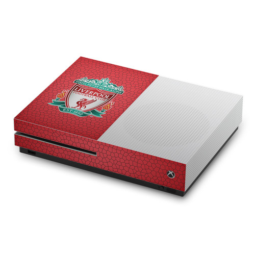 Liverpool Football Club Art Crest Red Mosaic Vinyl Sticker Skin Decal Cover for Microsoft Xbox One S Console