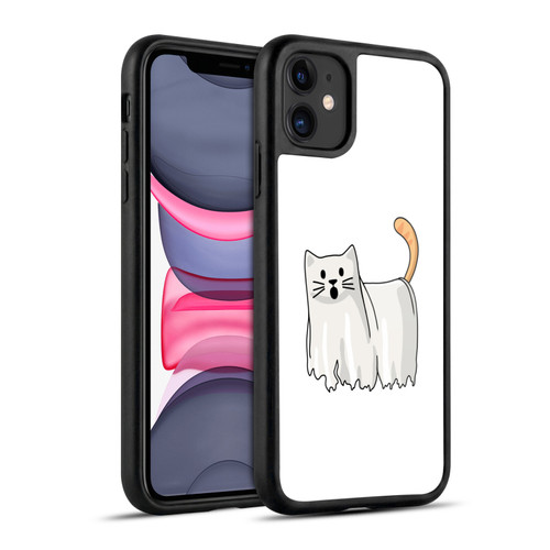 Beth Wilson Doodle Cats 2 Halloween Ghost Gel Armour Case For Apple iPhone 11